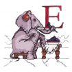 Hungry Animal Alphabet Embroidery Designs by J. Wecker Frisch for Amazing Designs on a Multi-Format CD-ROM ADP-63J