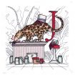 Hungry Animal Alphabet Embroidery Designs by J. Wecker Frisch for Amazing Designs on a Multi-Format CD-ROM ADP-63J