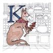 Hungry Animal Alphabet Embroidery Designs by J. Wecker Frisch for Amazing Designs on a Multi-Format CD-ROM ADP-63J