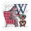 Hungry Animal Alphabet Embroidery Designs by J. Wecker Frisch for Amazing Designs on a Multi-Format CD-ROM ADP-63J