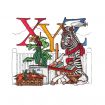 Hungry Animal Alphabet Embroidery Designs by J. Wecker Frisch for Amazing Designs on a Multi-Format CD-ROM ADP-63J