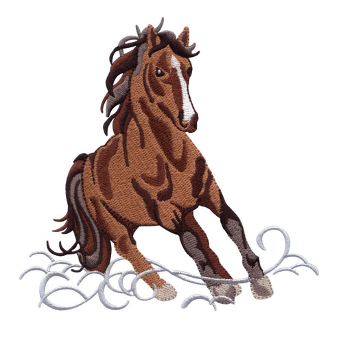 Wild Horses Embroidery Designs by Amazing Designs! Bred To Be Wild