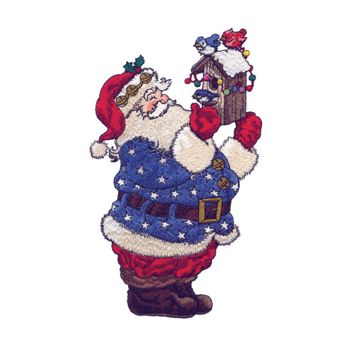 Santa Claus 2 Embroidery Designs by Amazing Designs on a Multi-Format CD-ROM ADP-73J